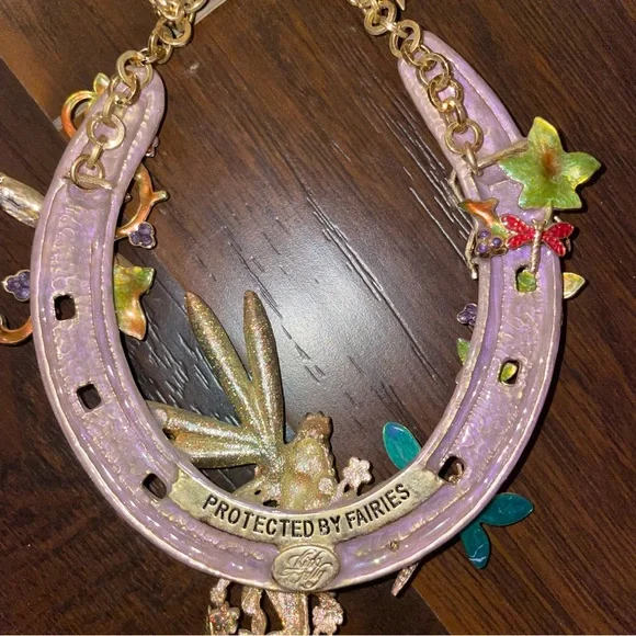 Kirks Folly Protected by Fairies Delphine Whimsical Horseshoe ornament